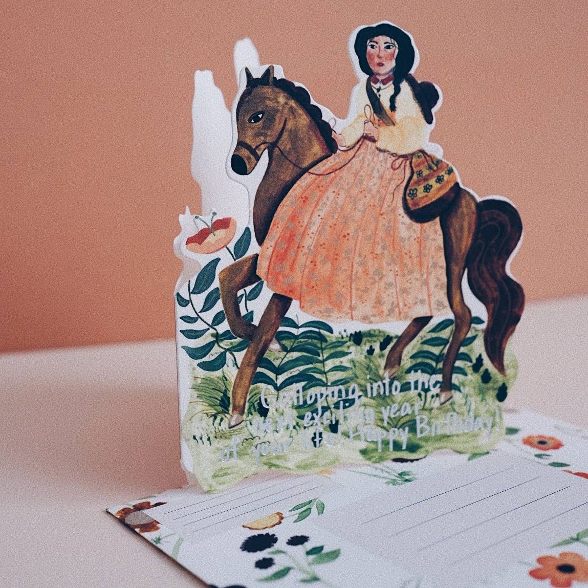 Galloping Birthday Die Cut Card - DIGS
