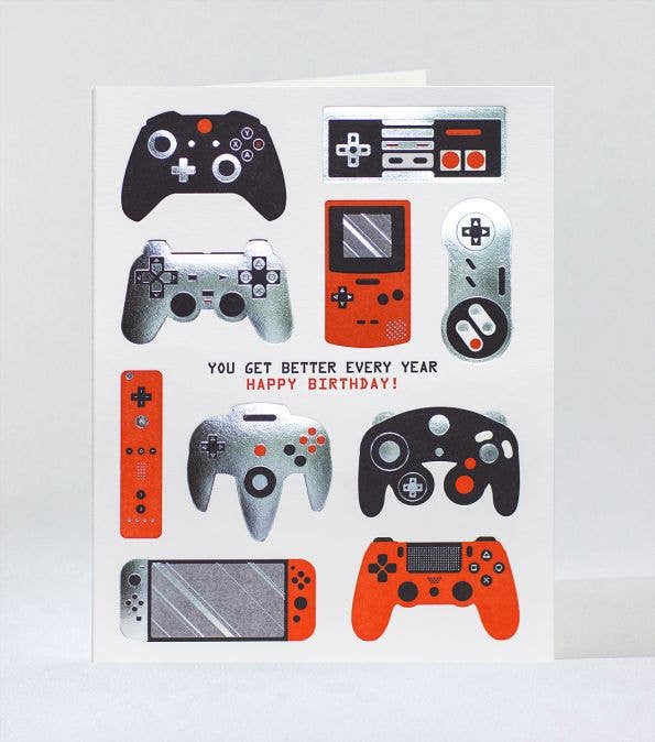 Gamer Birthday Card - DIGS