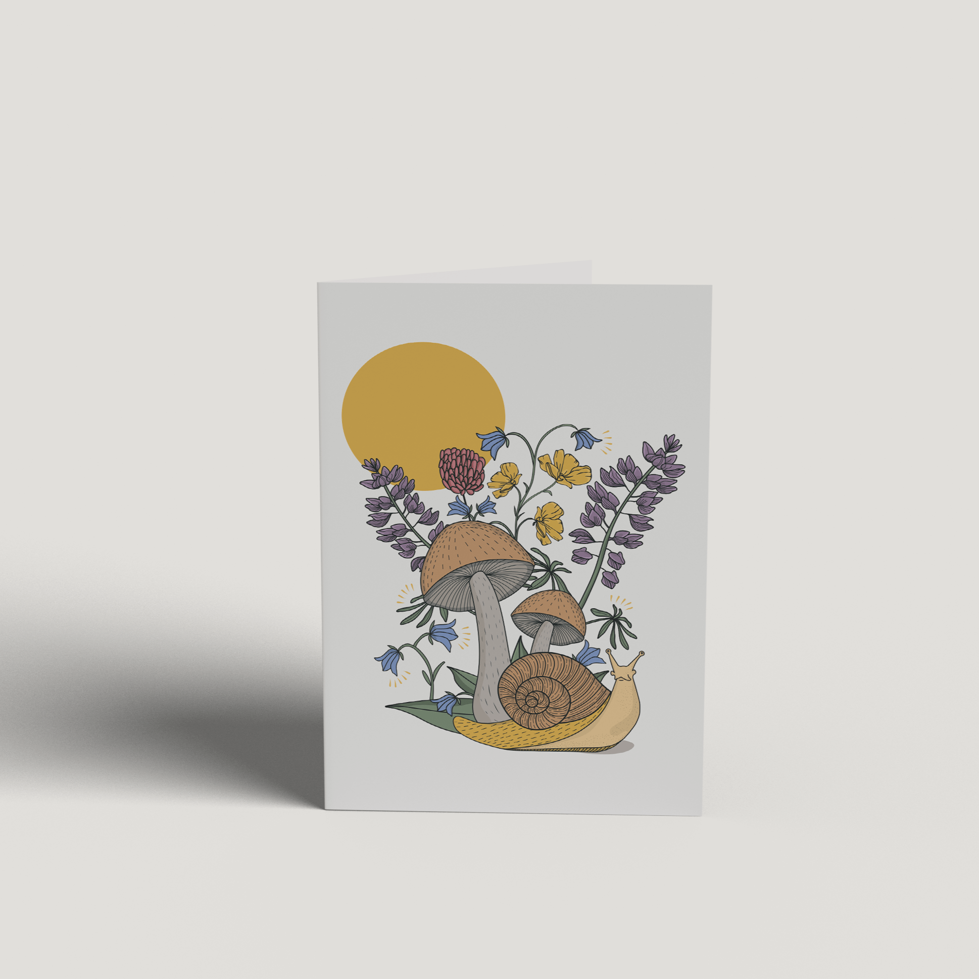 Garden Forest Snail Card - DIGS