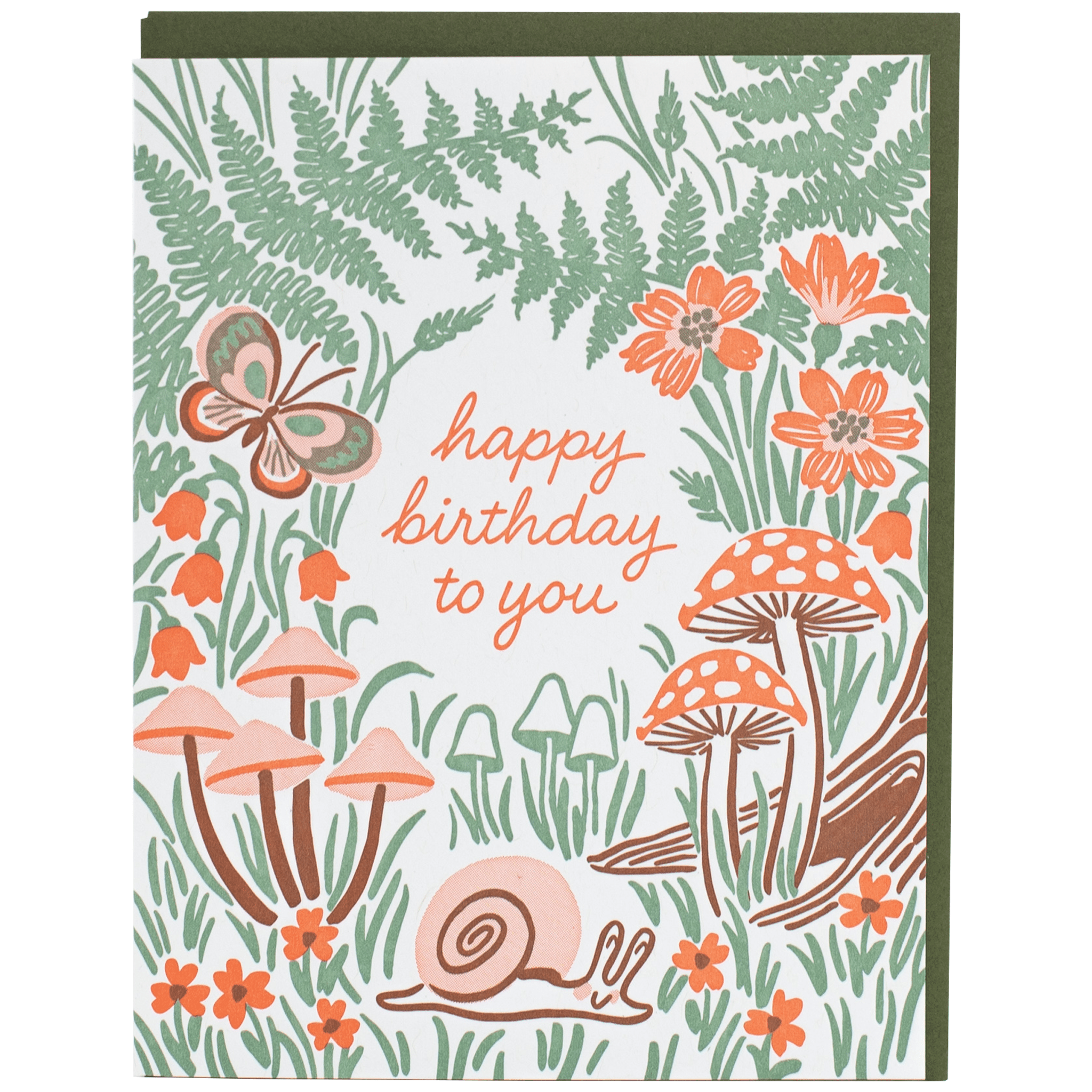 Garden Snail Birthday Card - DIGS