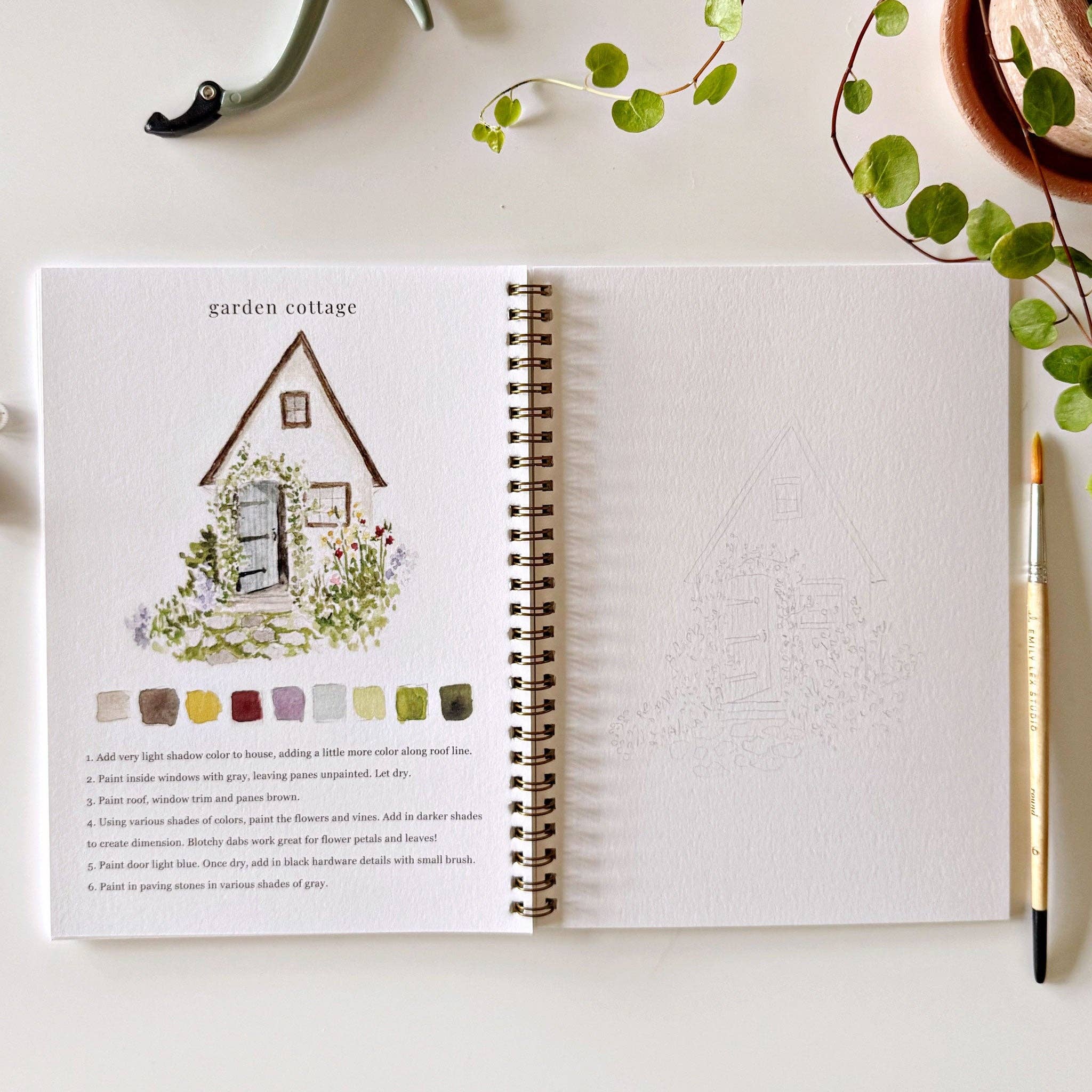 Garden Watercolor Workbook - DIGS