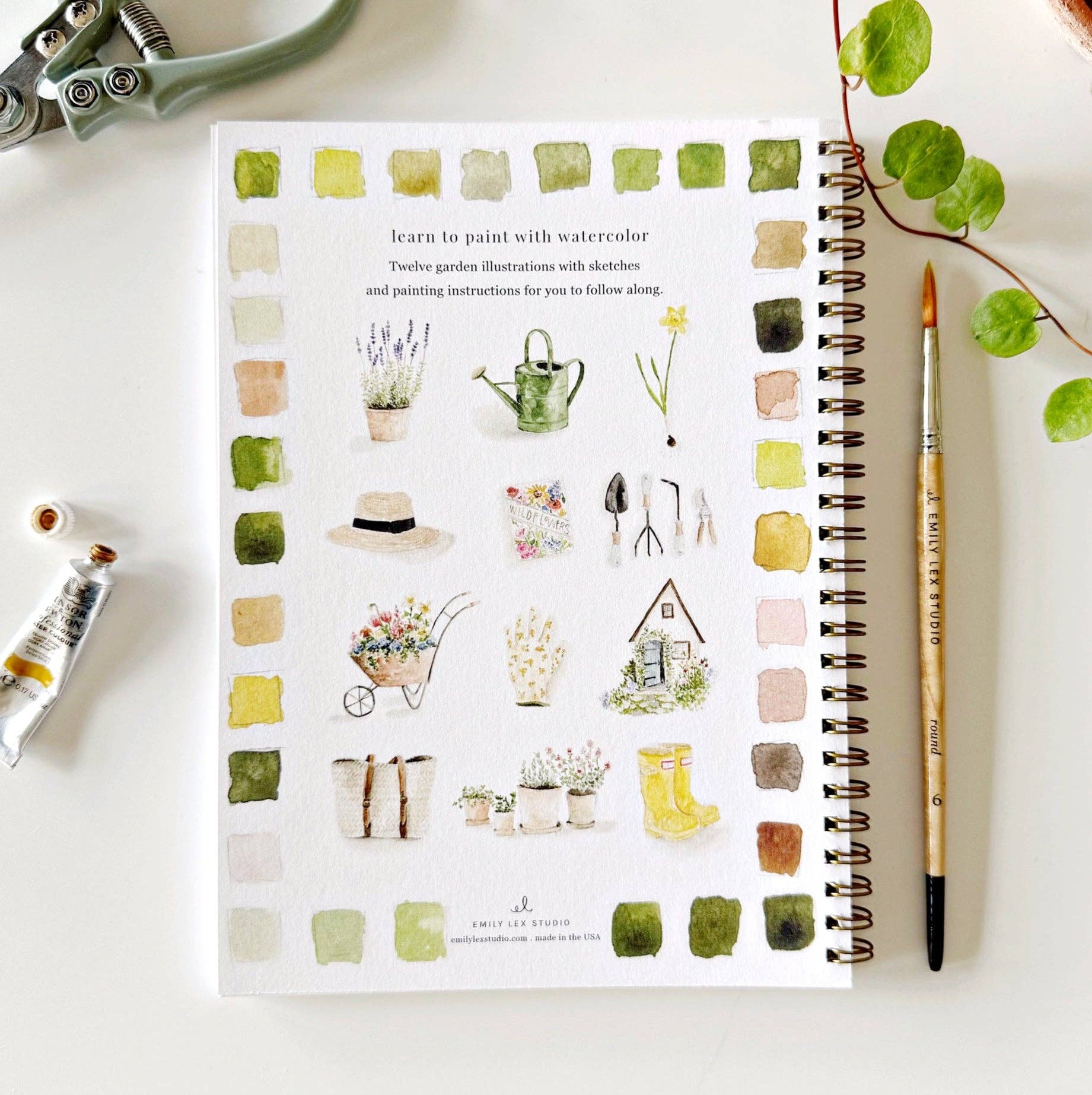 Garden Watercolor Workbook - DIGS