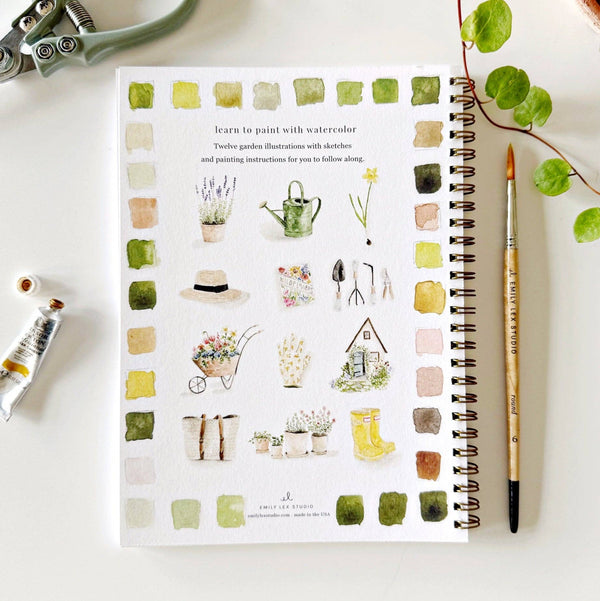 Garden Watercolor Workbook - DIGS
