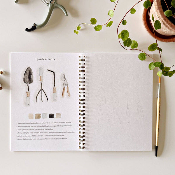 Garden Watercolor Workbook - DIGS