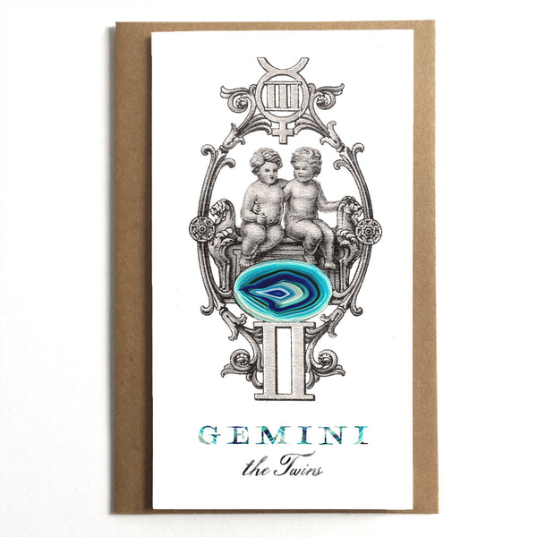 Gemini the Twins Zodiac Card - DIGS