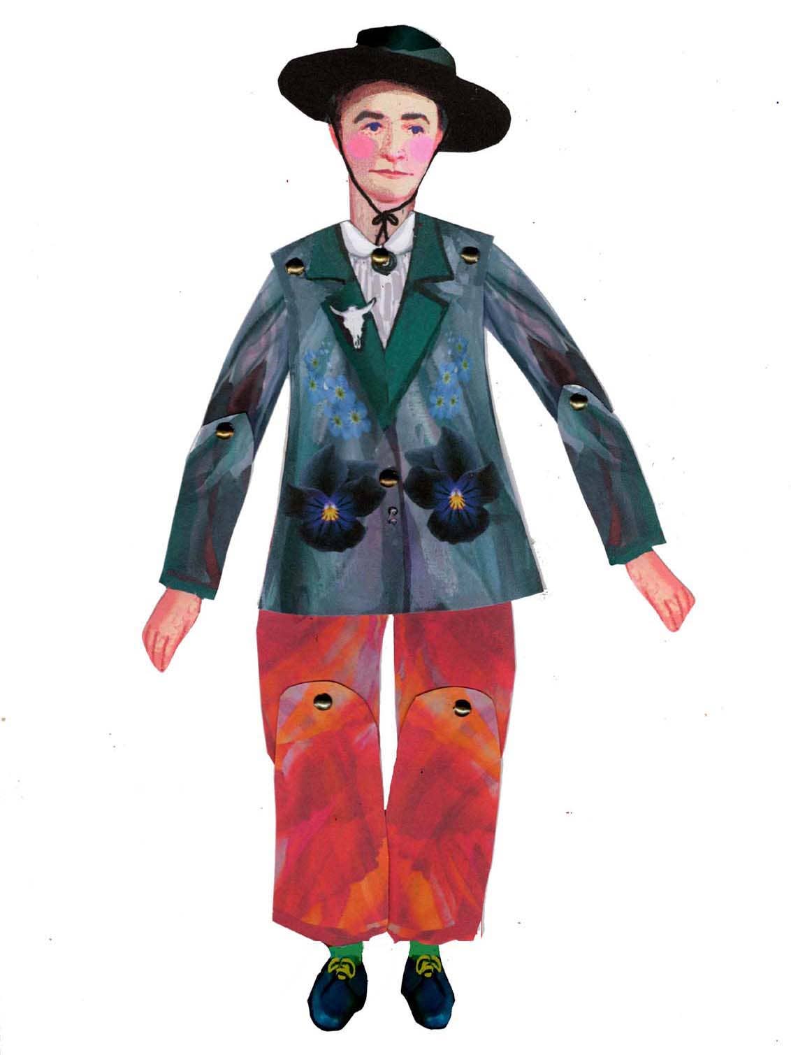 Georgia O'Keeffe Cut and Make Puppet - DIGS