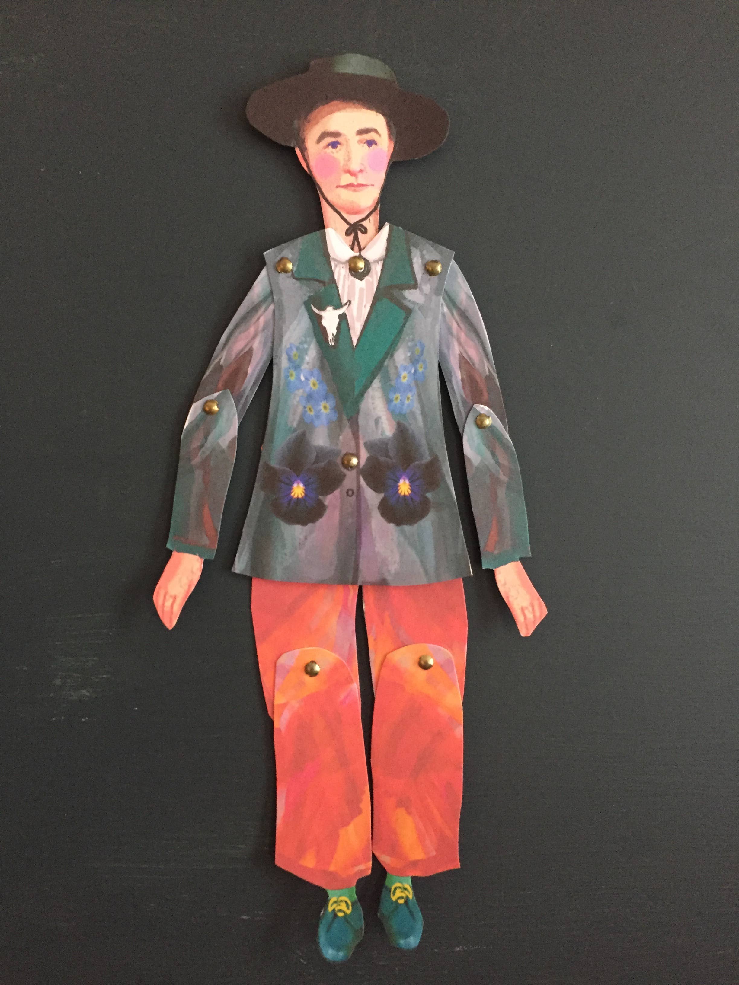 Georgia O'Keeffe Cut and Make Puppet - DIGS