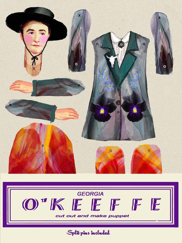Georgia O'Keeffe Cut and Make Puppet - DIGS