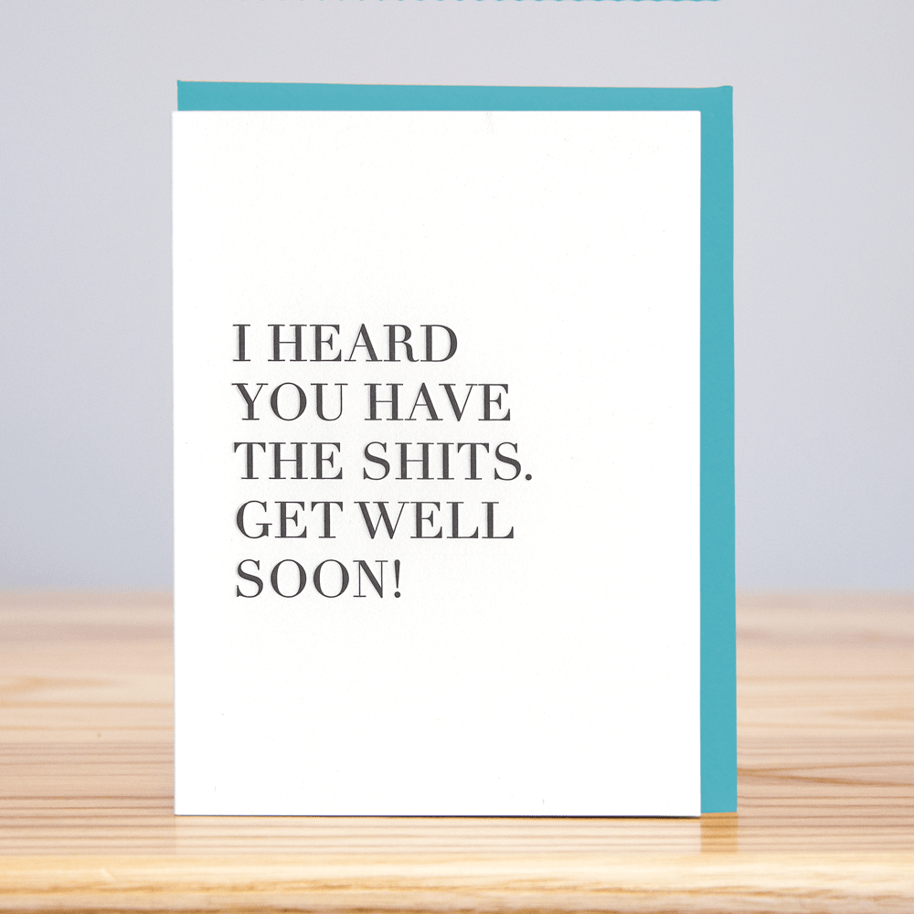 Get Well Shits Card - DIGS