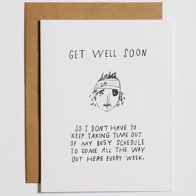 Get Well Soon Card - DIGS