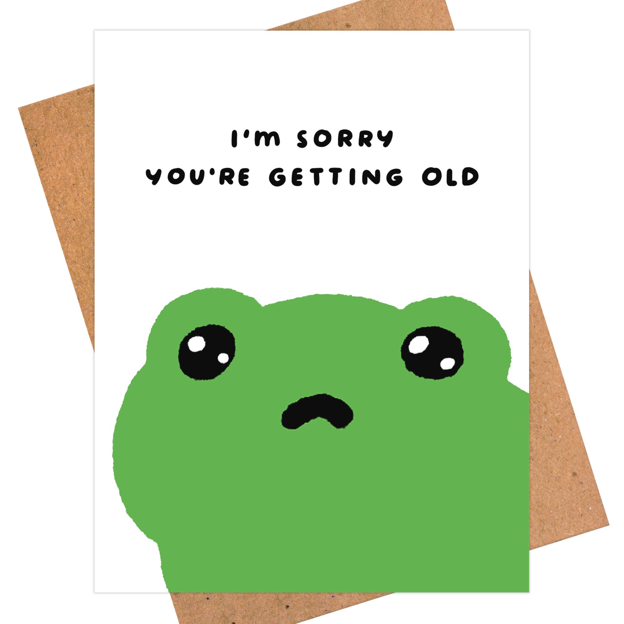 Getting Old Frog Birthday Card - DIGS