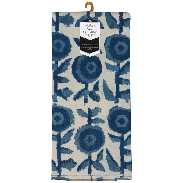 Gilia Block Print Dishtowel - DIGS