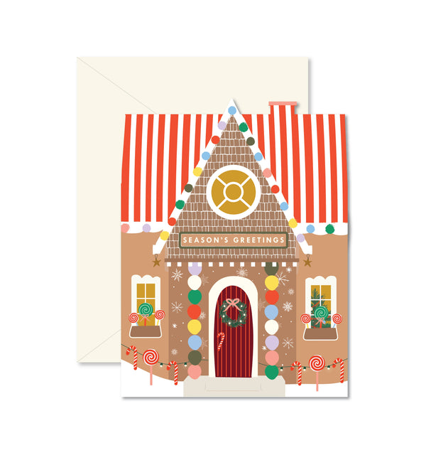 Gingerbread House Holiday Card - DIGS