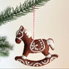 Gingerbread Rocking Horse Ornament - DIGS