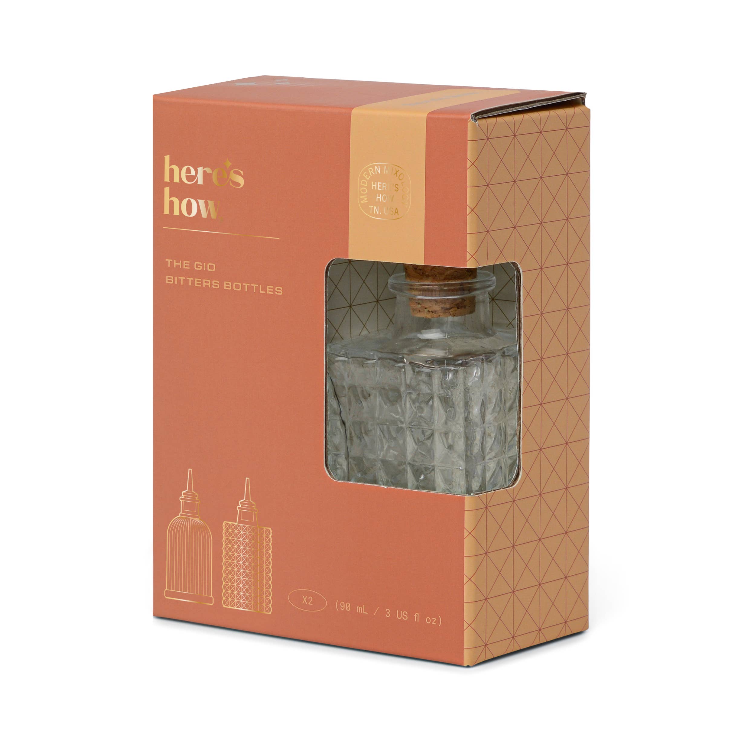 Gio Bitters Bottles, Set Of 2 - DIGS