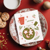 Girl Dinner Letterpress Christmas Card - DIGS