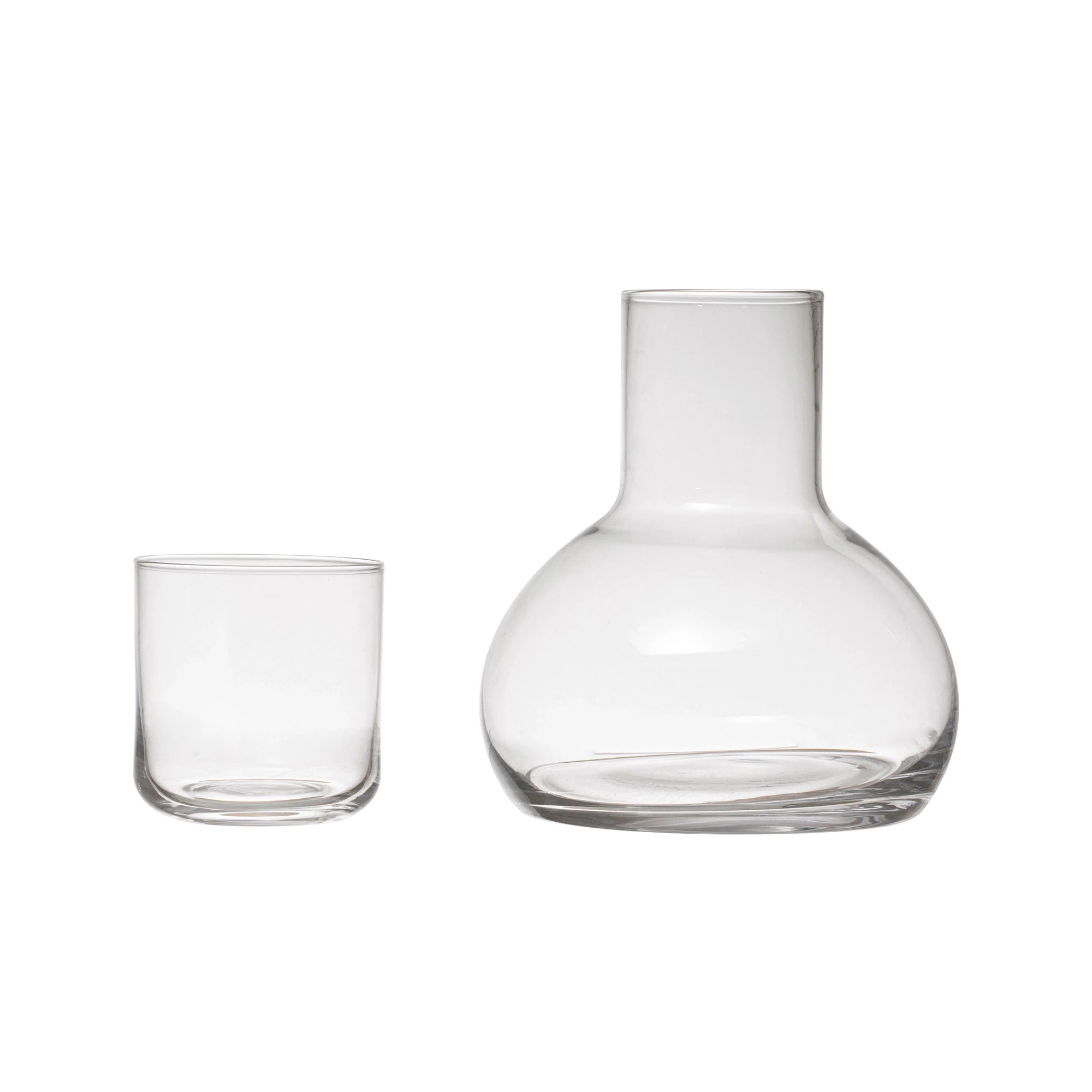 Glass Carafe with Drinking Glass - DIGS