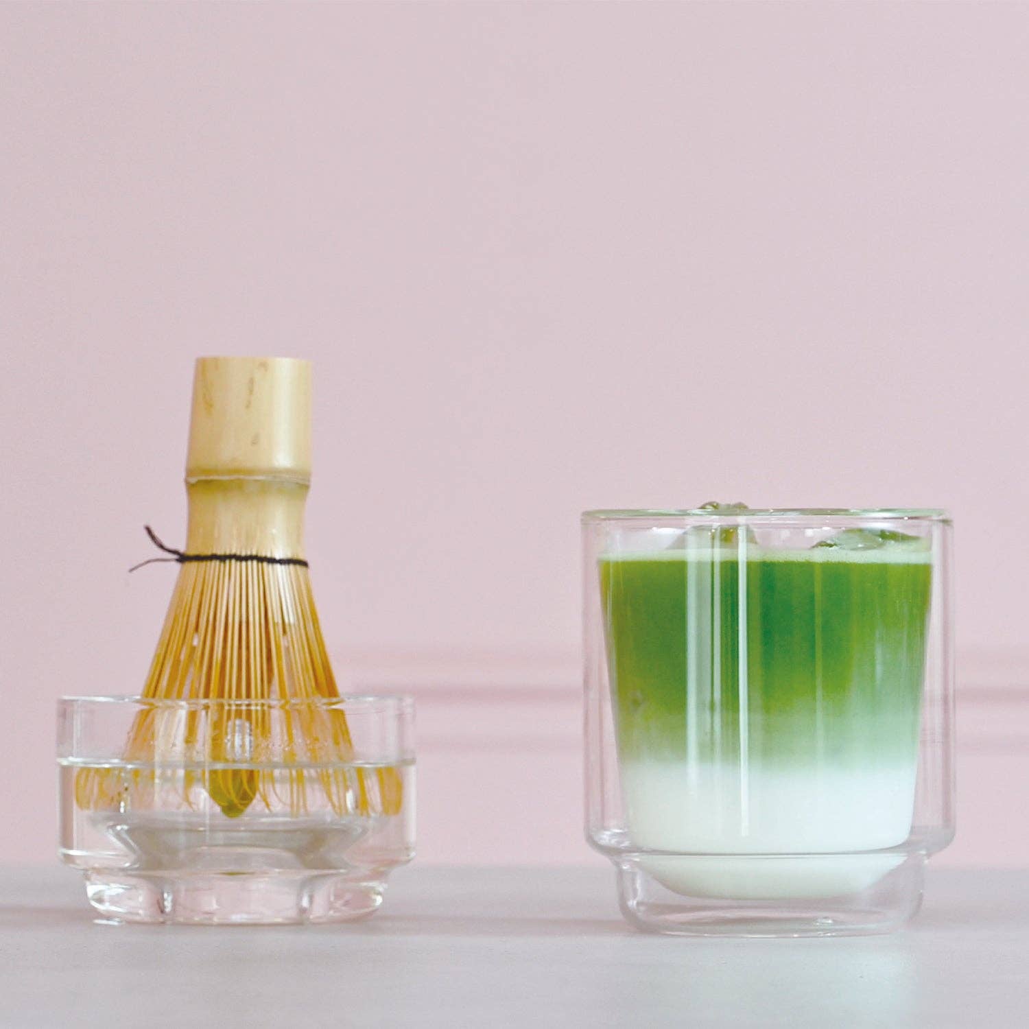 Glass Chasen Matcha Whisk Stand & Bowl - DIGS