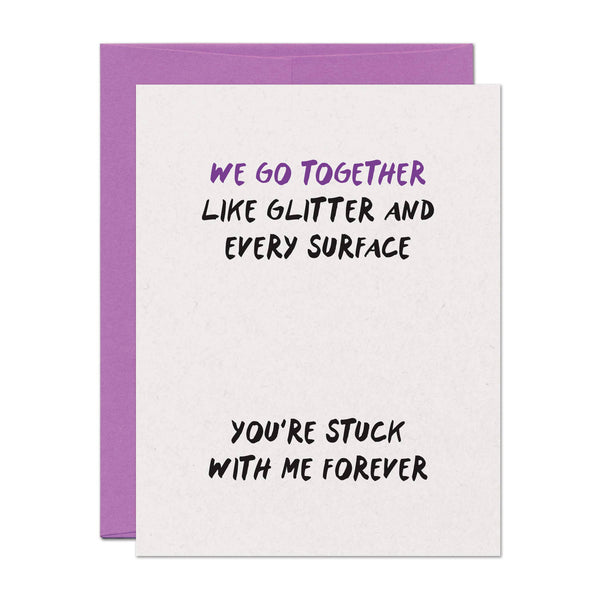 Glitter Together Love Card - DIGS