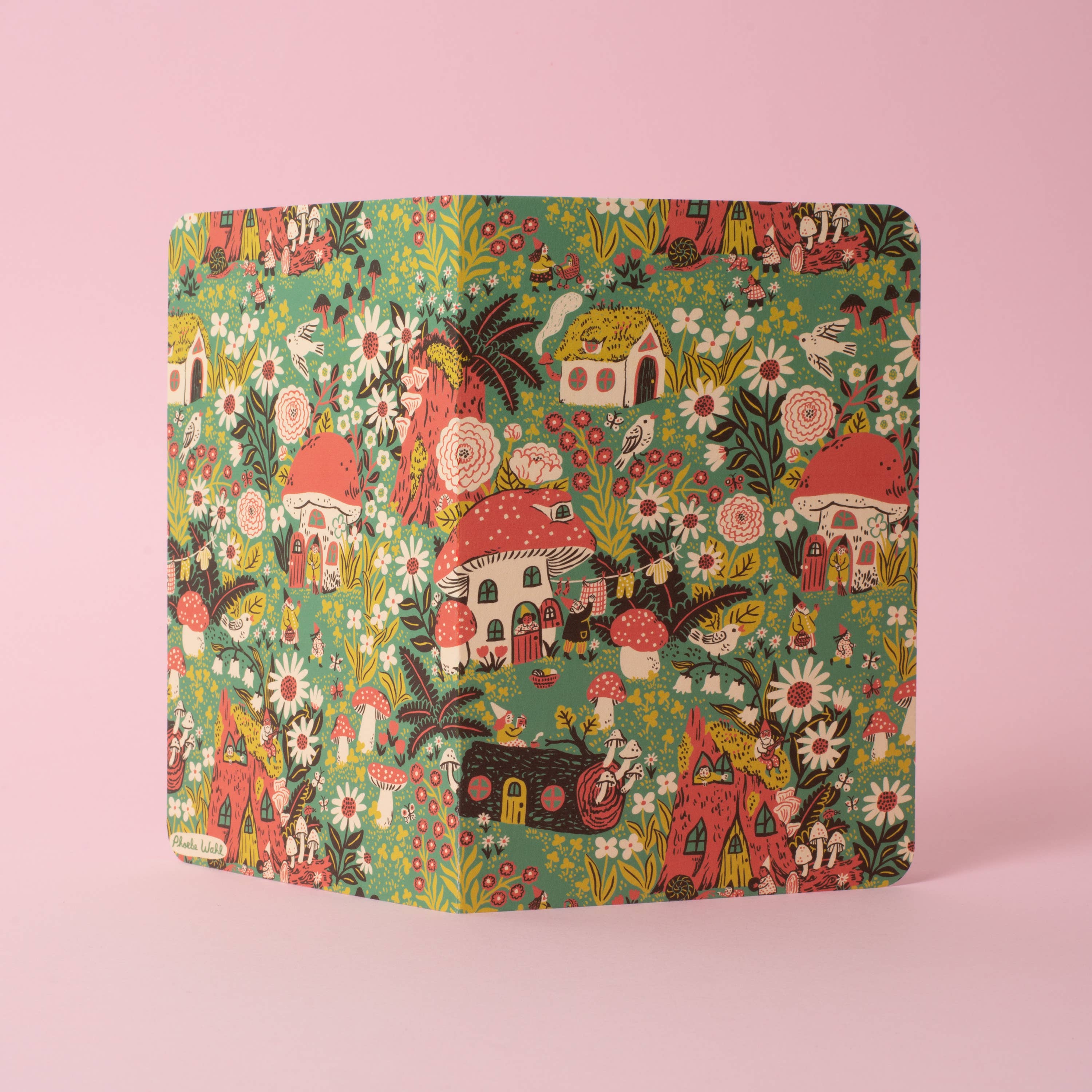 Gnome Village B6 Blank Notebook - DIGS