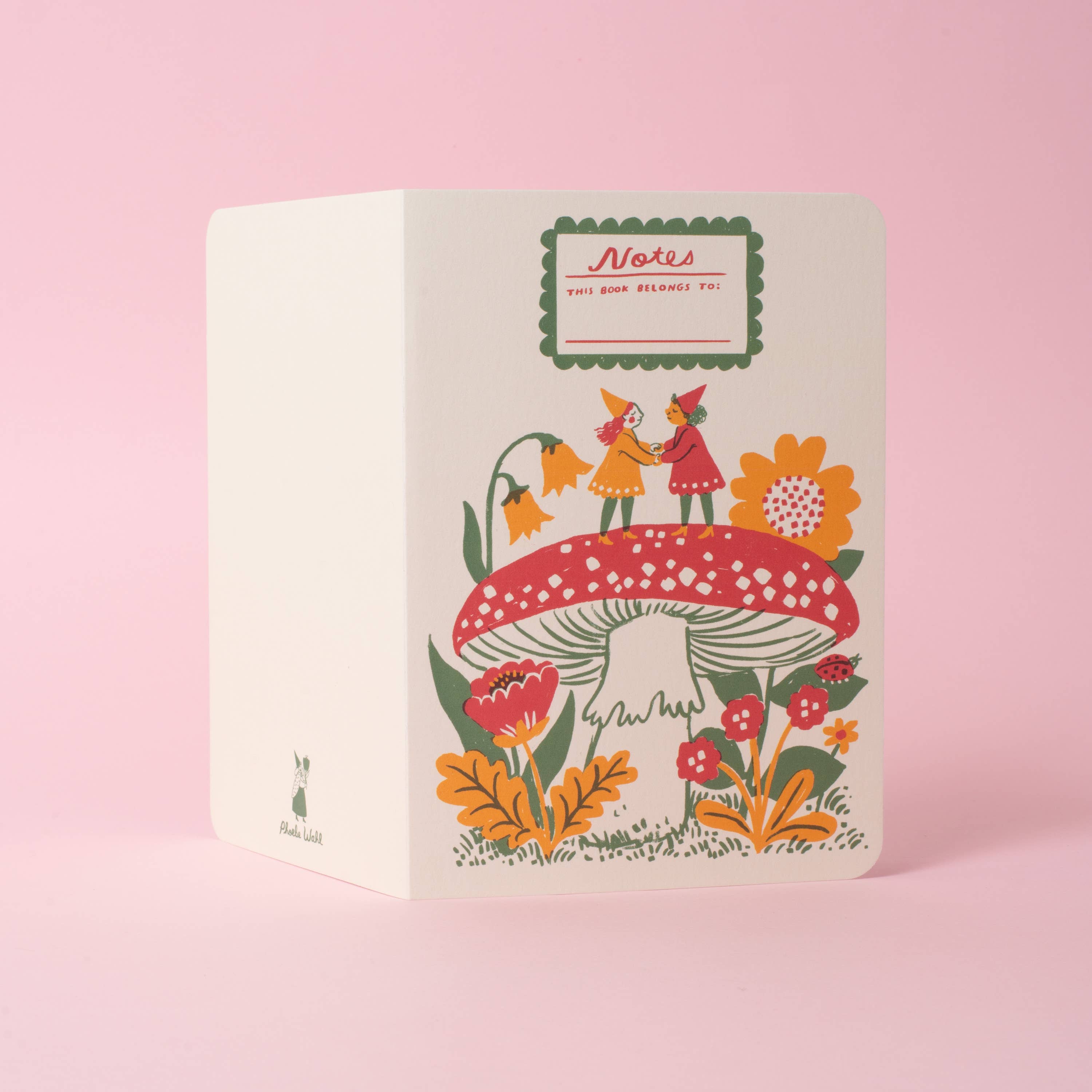 Gnomes & Mushroom B6 Blank Notebook - DIGS