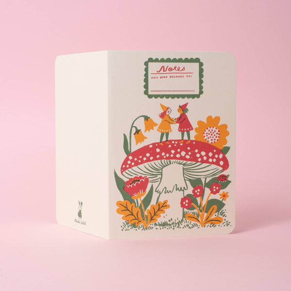 Gnomes & Mushroom B6 Blank Notebook - DIGS
