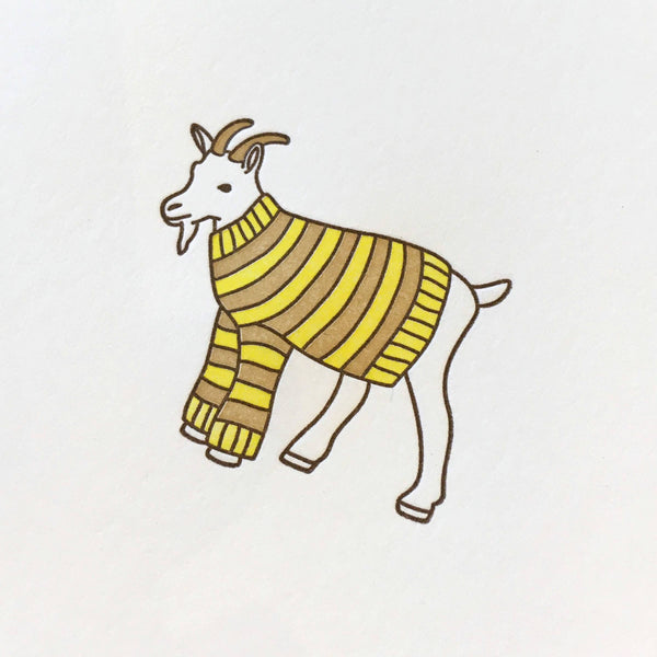 Goat Sweater Card - DIGS
