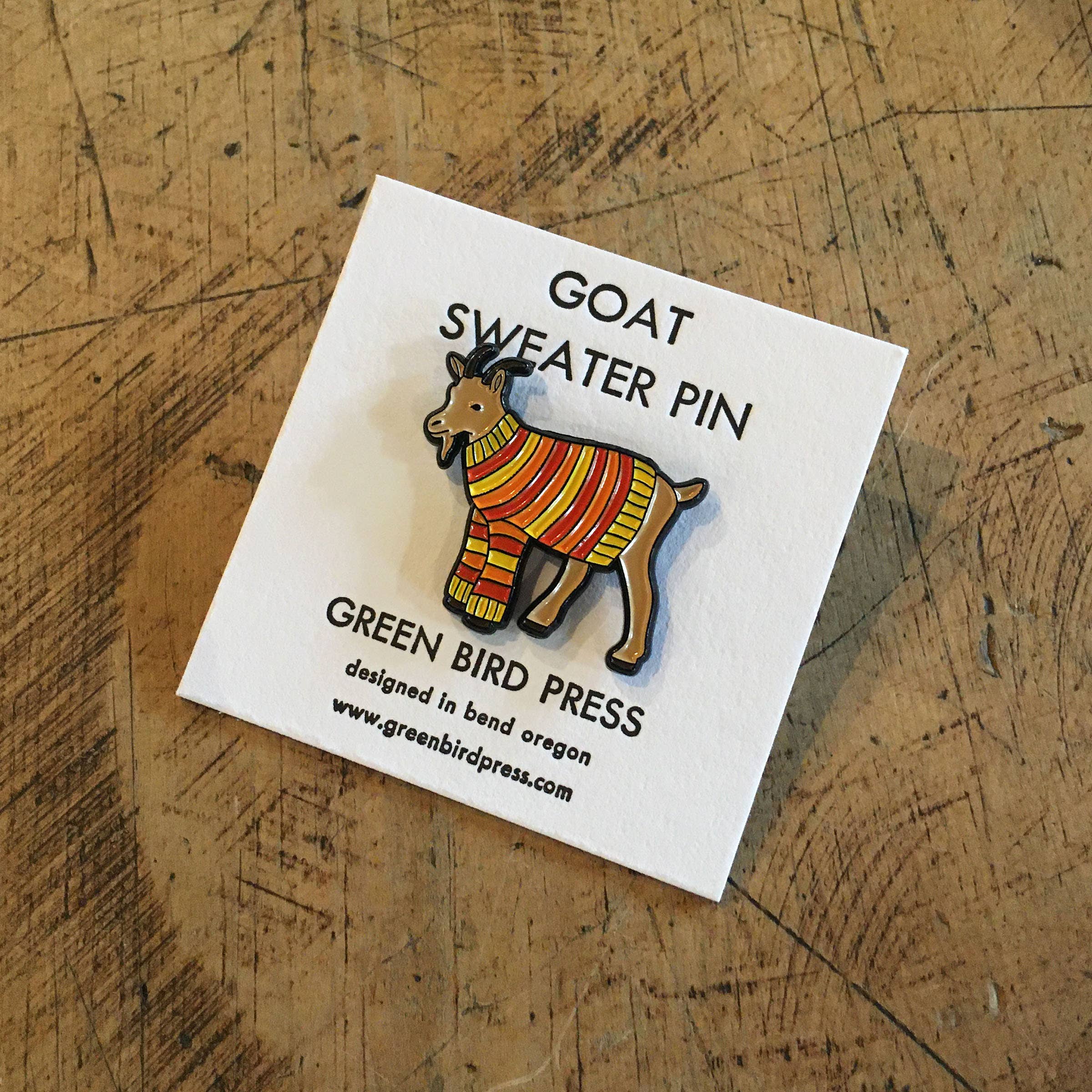 Goat Sweater Enamel Pin - DIGS