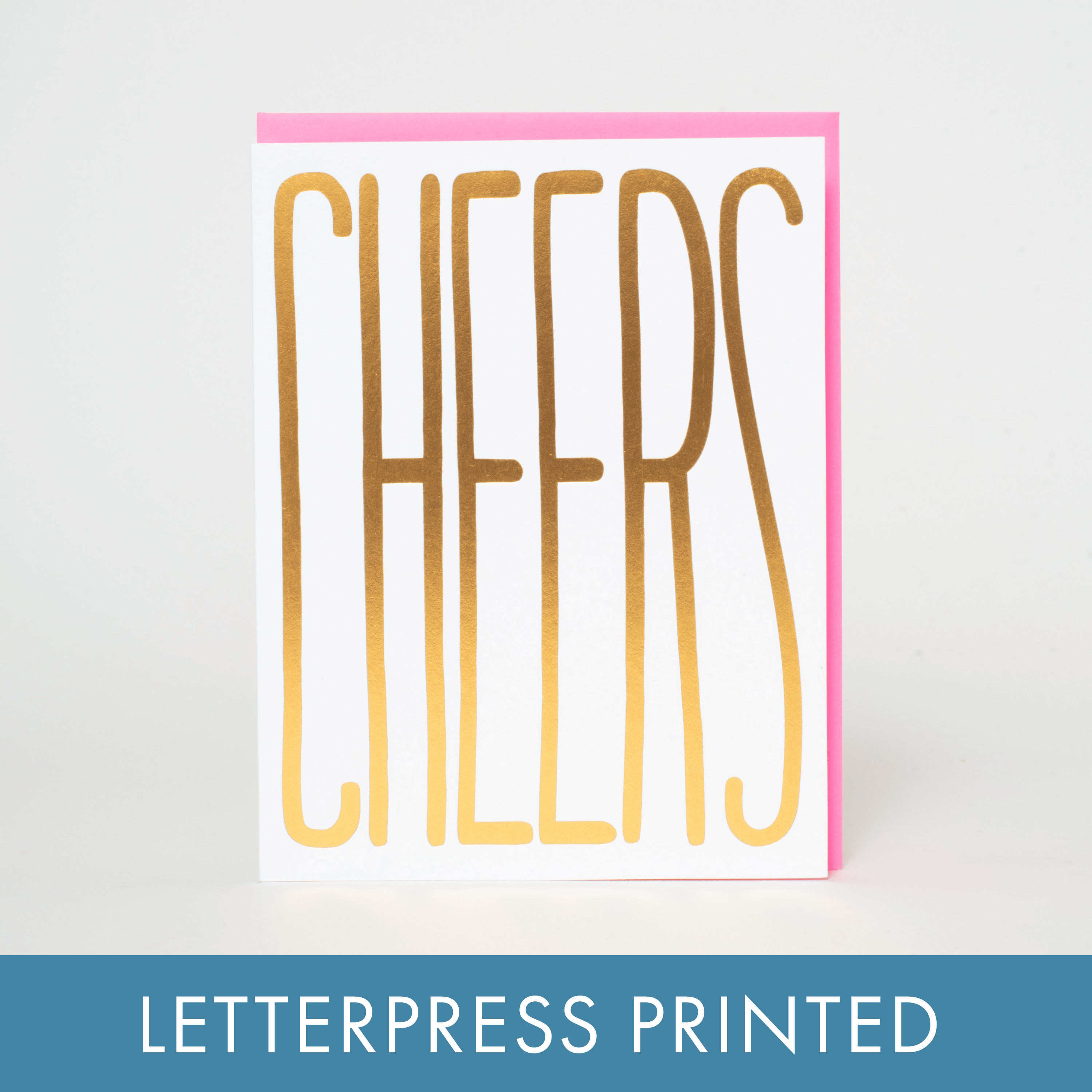 Gold Cheers Congrats Card - DIGS