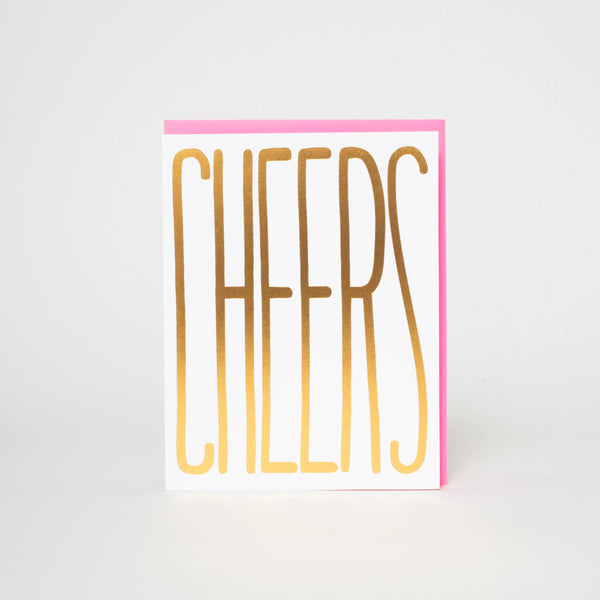 Gold Cheers Congrats Card - DIGS
