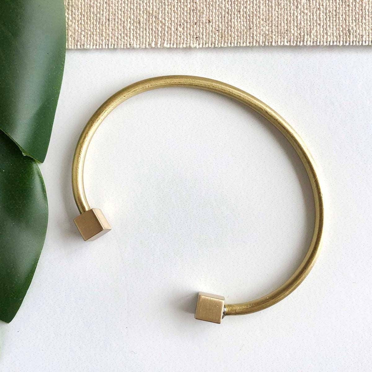 Gold Cubed Cuff - DIGS