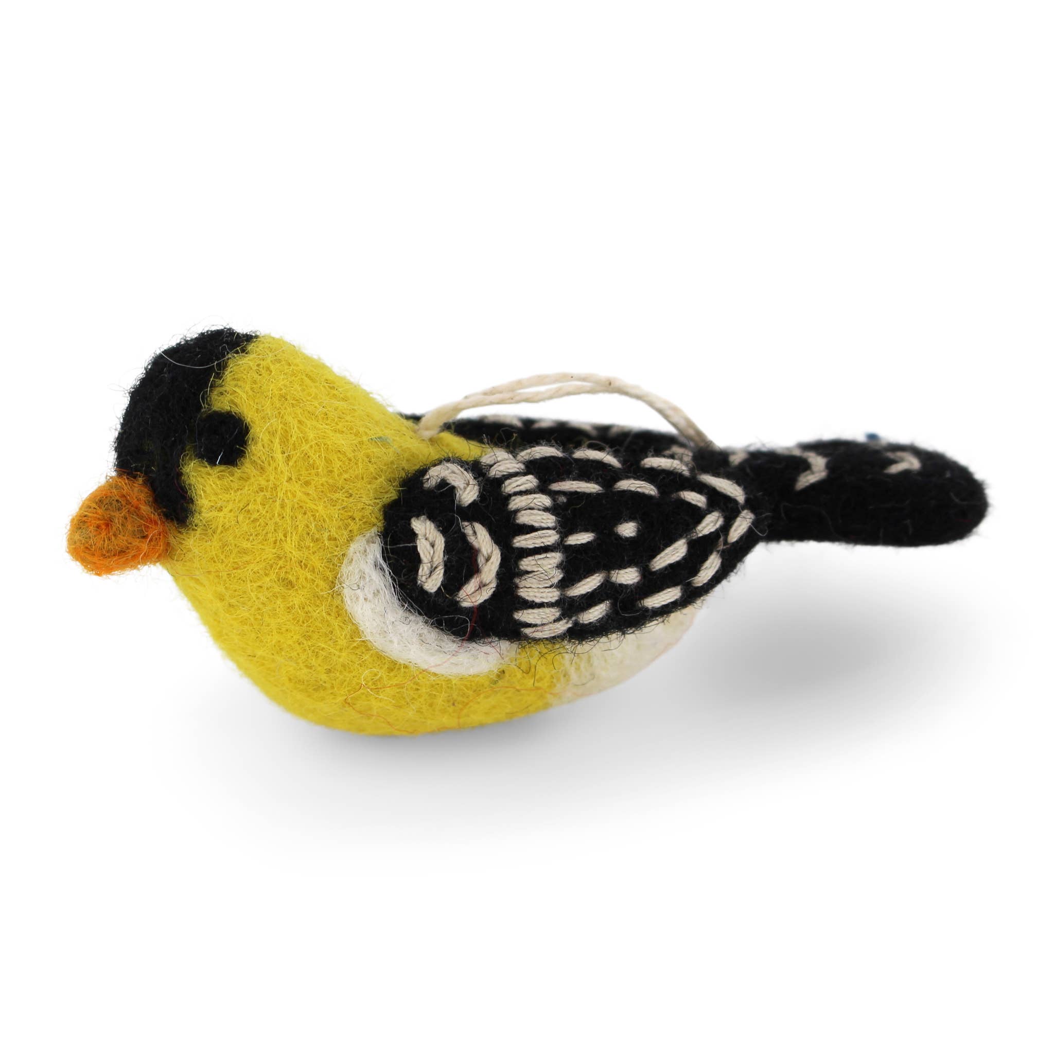 Gold Finch Felt Ornament - DIGS
