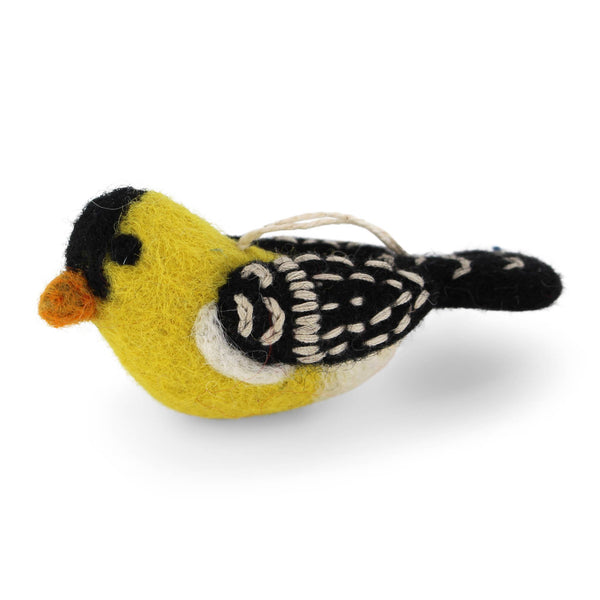 Gold Finch Felt Ornament - DIGS
