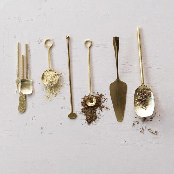 Gold Finish Stainless Serving Spoon - DIGS
