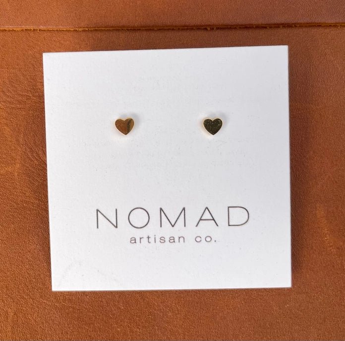 Gold Heart Earrings - DIGS