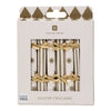 Gold Holiday Saucer Crackers - DIGS
