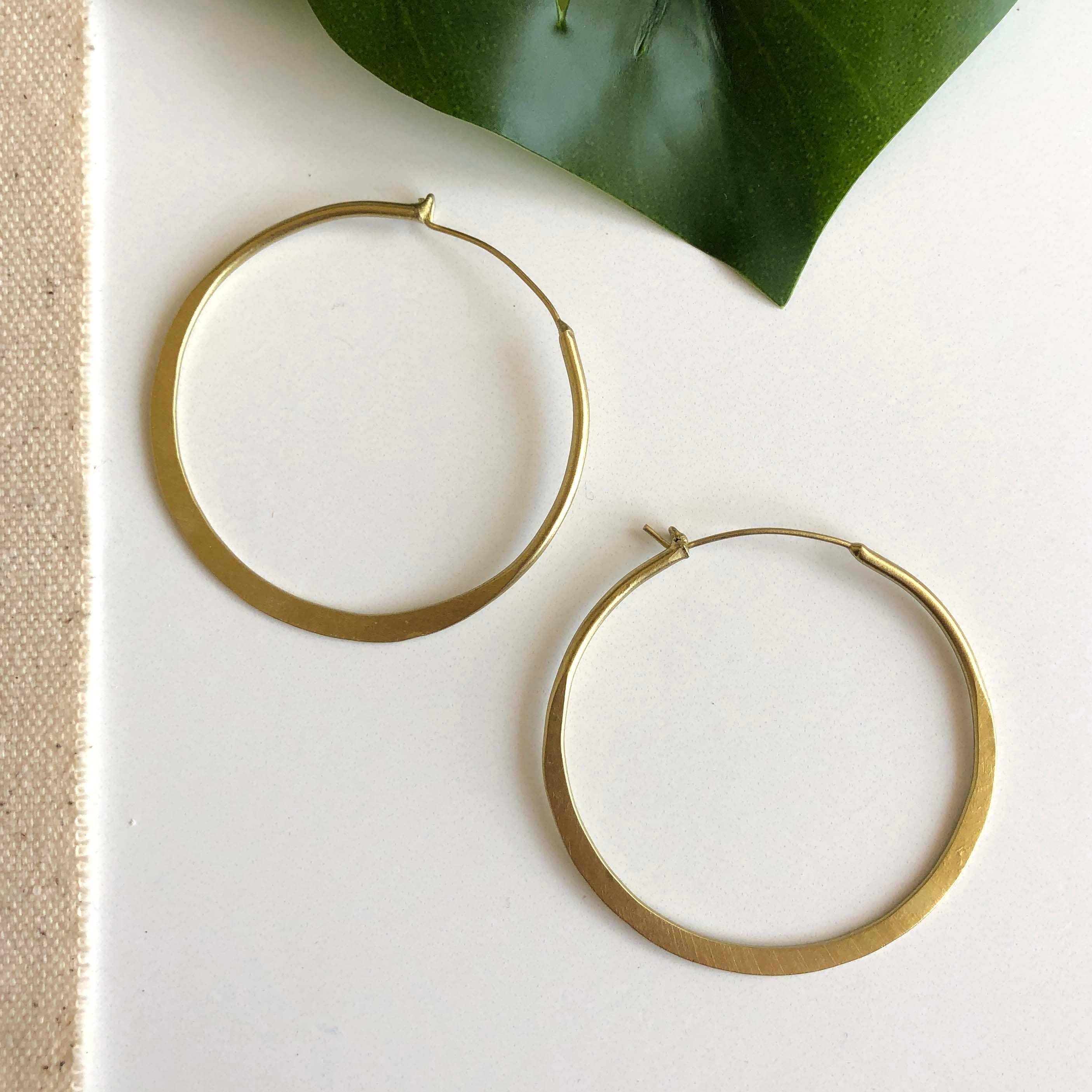 Gold Organic Hoops - DIGS