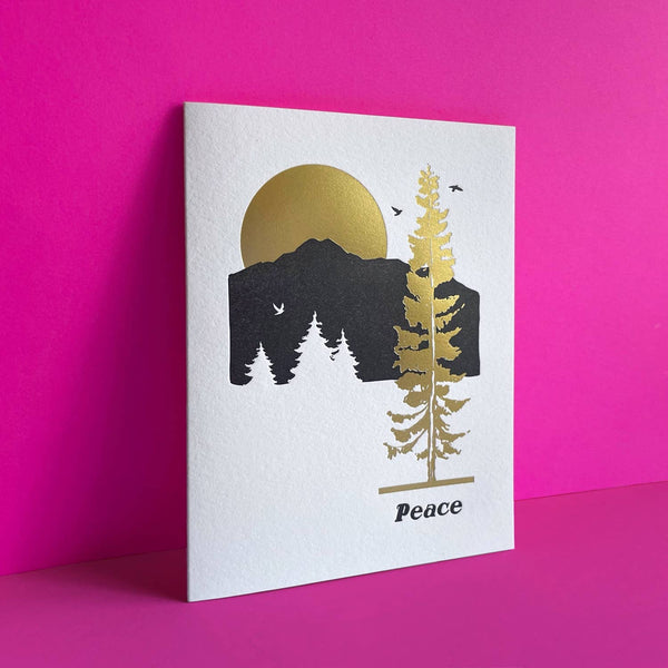 Golden Forest Peace Sympathy Card - DIGS