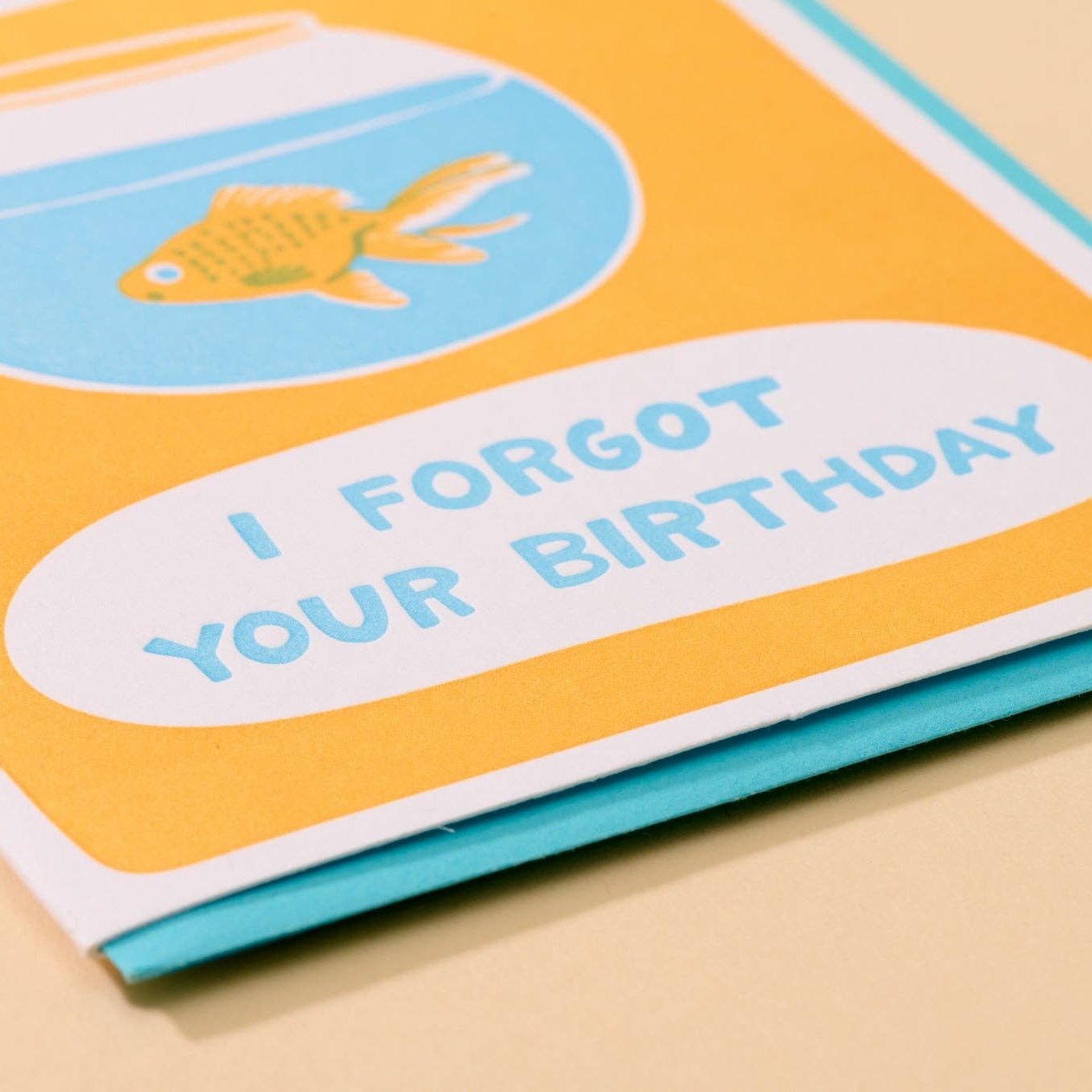Goldfish Belated Birthday Card - DIGS