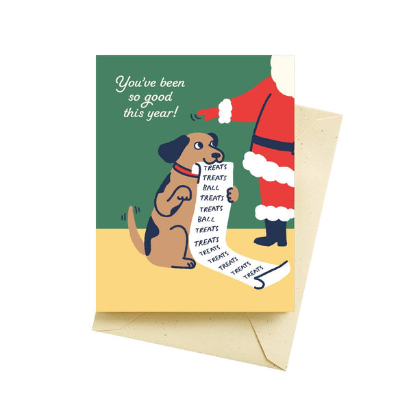 Good Dog List Holiday Card - DIGS