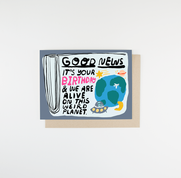 Good News Birthday Card - DIGS