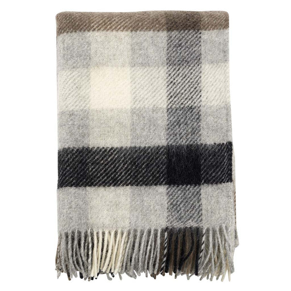 Gotland Multi: Grey Wool Throw - DIGS