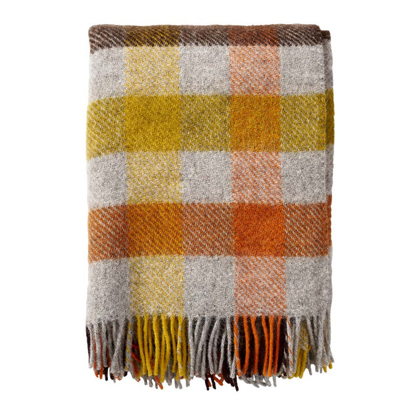 Gotland Multi: Yellow Wool Throw - DIGS