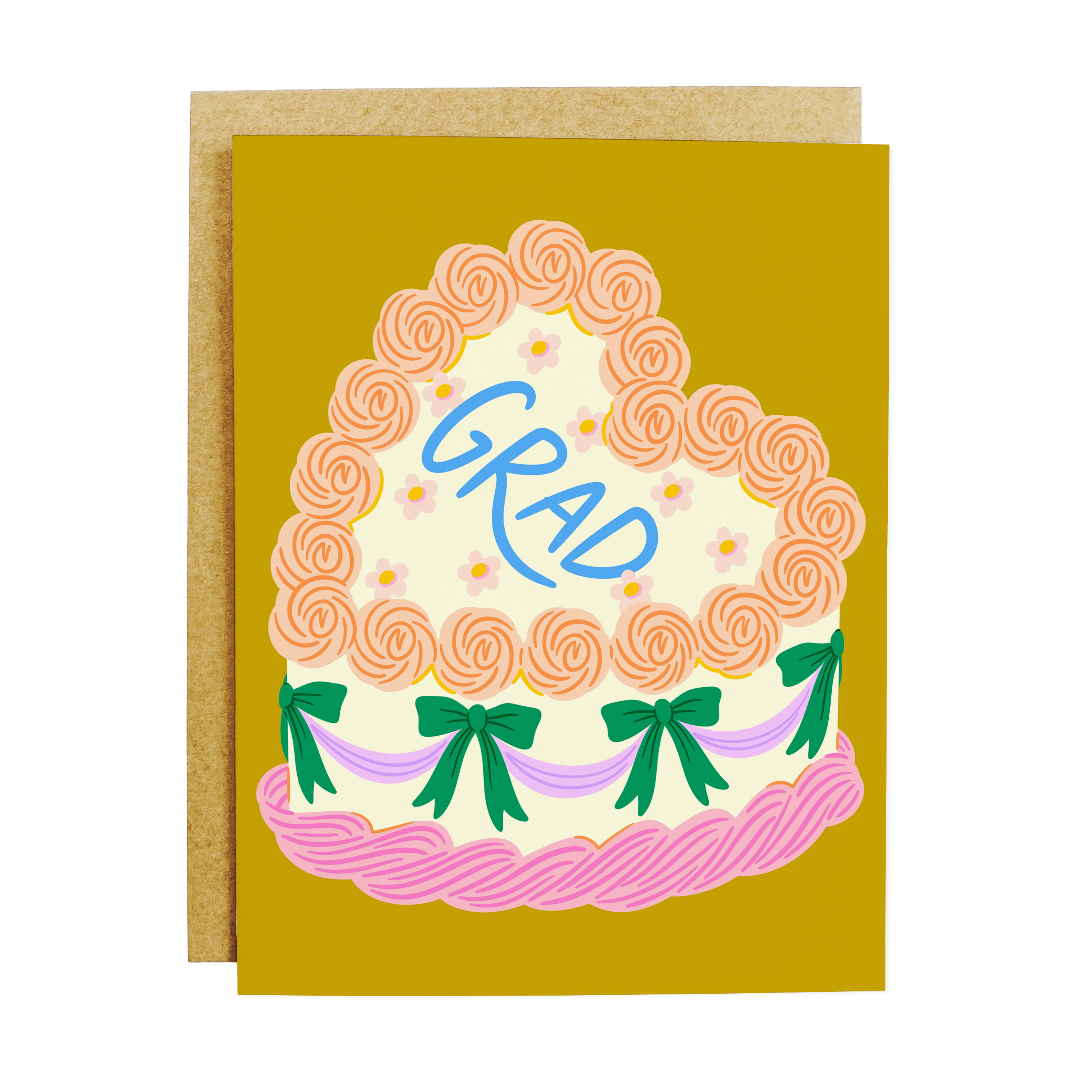 Grad Cake Greeting Card - DIGS