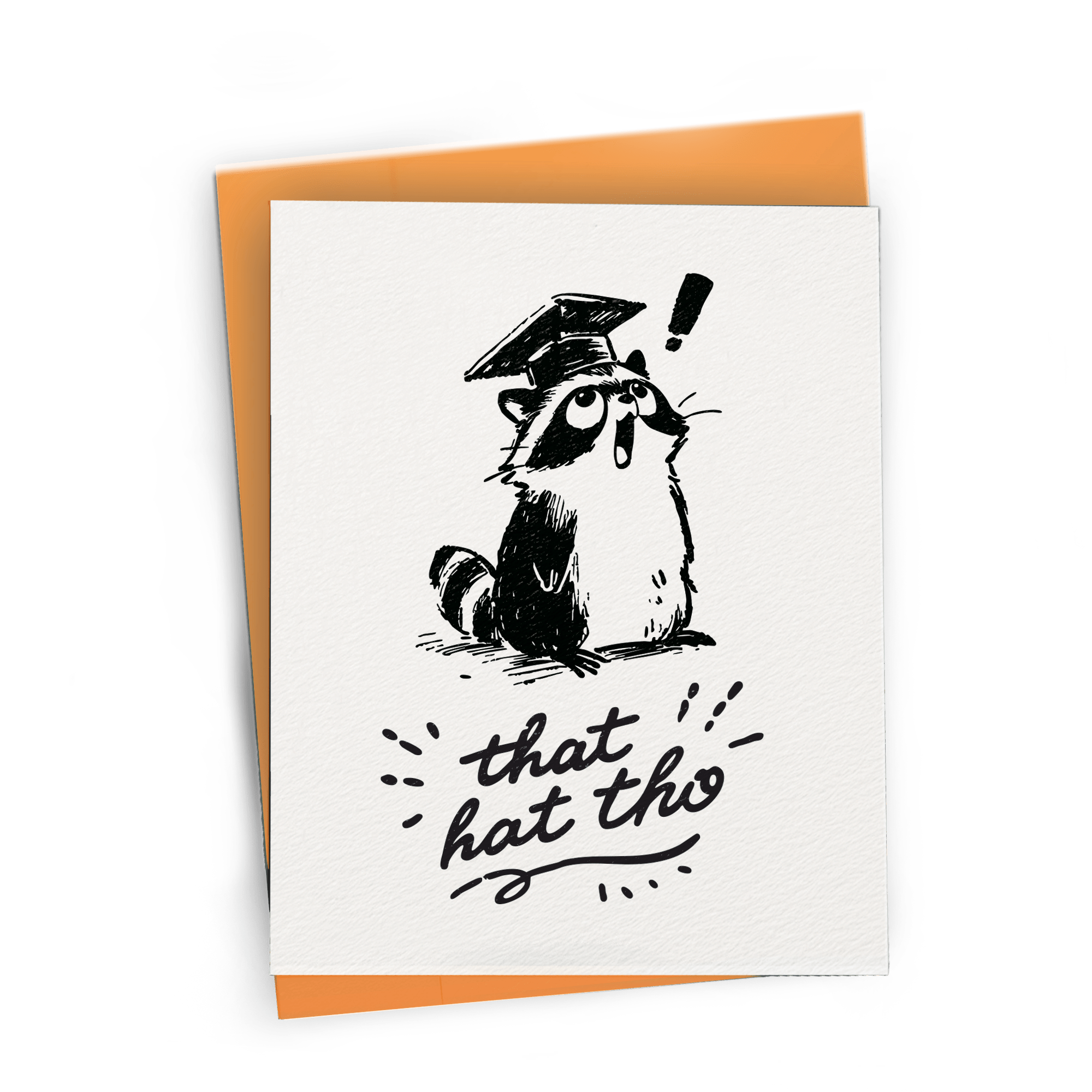 Graduating Raccoon Card - DIGS