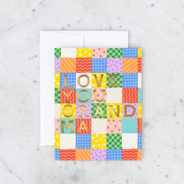 Grandma Patchwork Mother's Day Card - DIGS