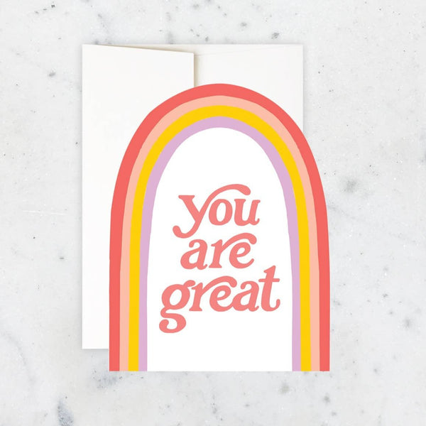 Great Rainbow Die Cut Card - DIGS
