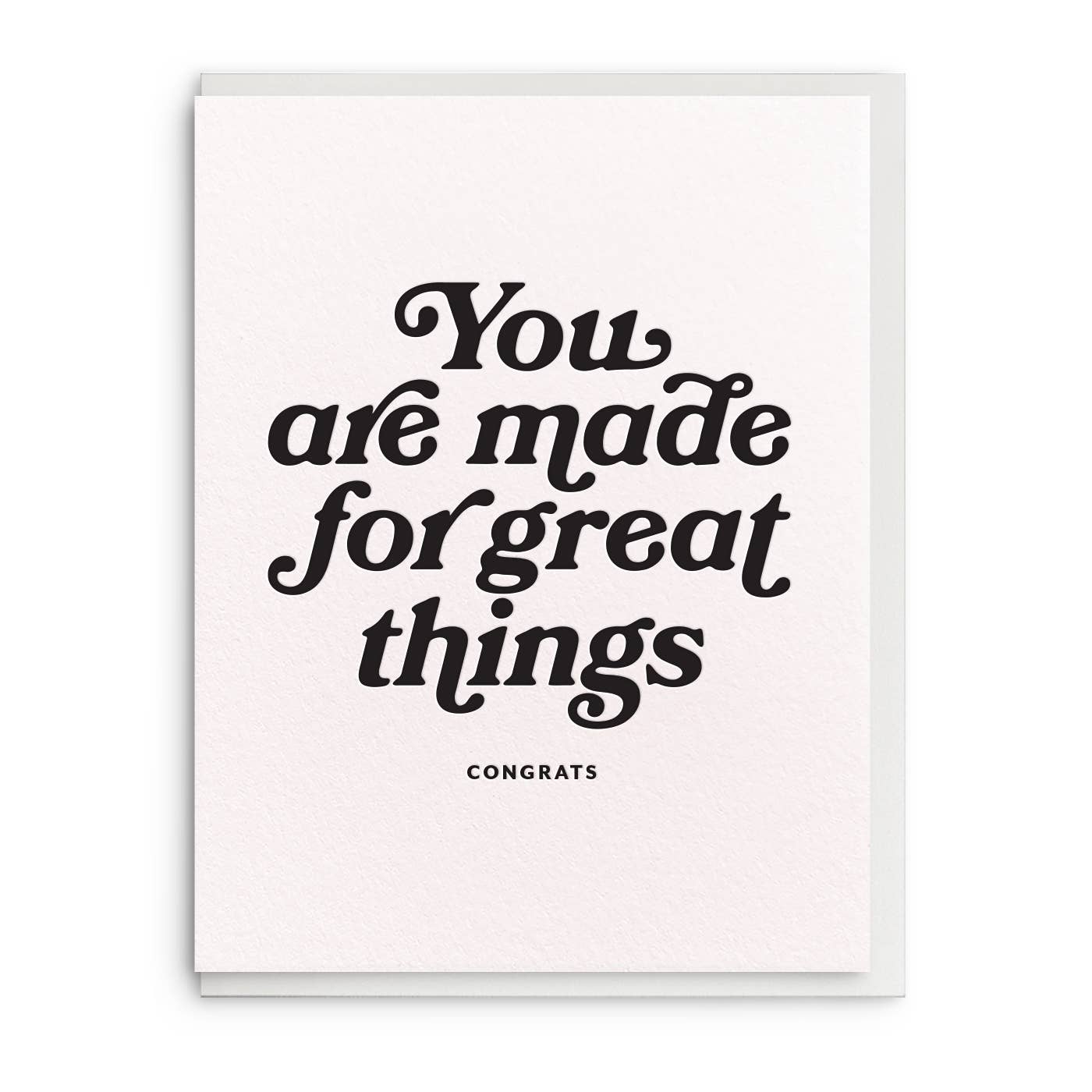Great Things Letterpress Congratulations Card - DIGS