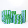 Green Fussy Stripe Gift Bag - DIGS