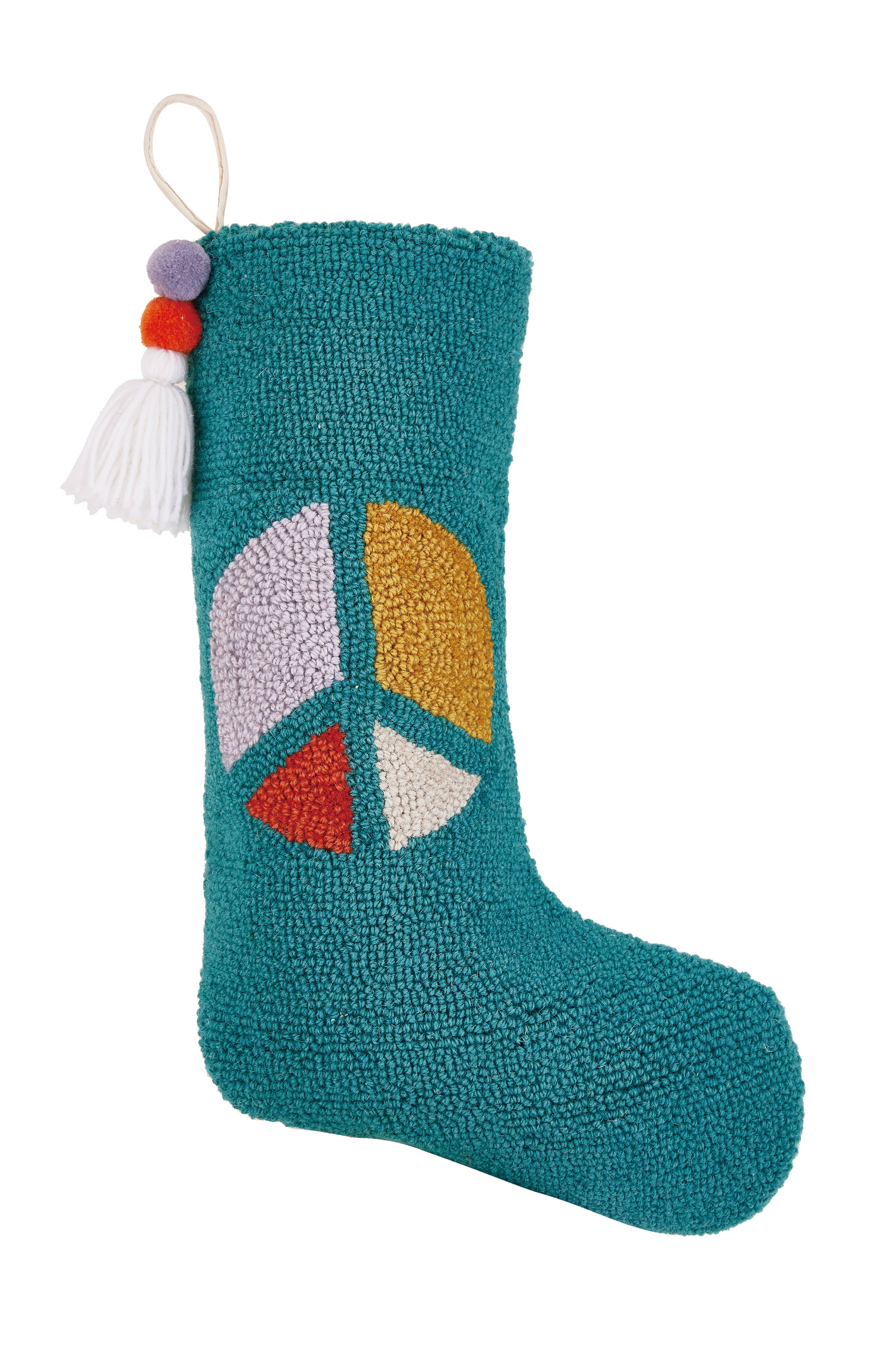 Green Peace Hooked Stocking - DIGS